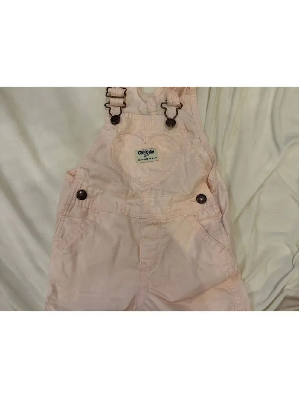 OshKosh B'gosh Pink Toddler Overalls Shorts - 2T